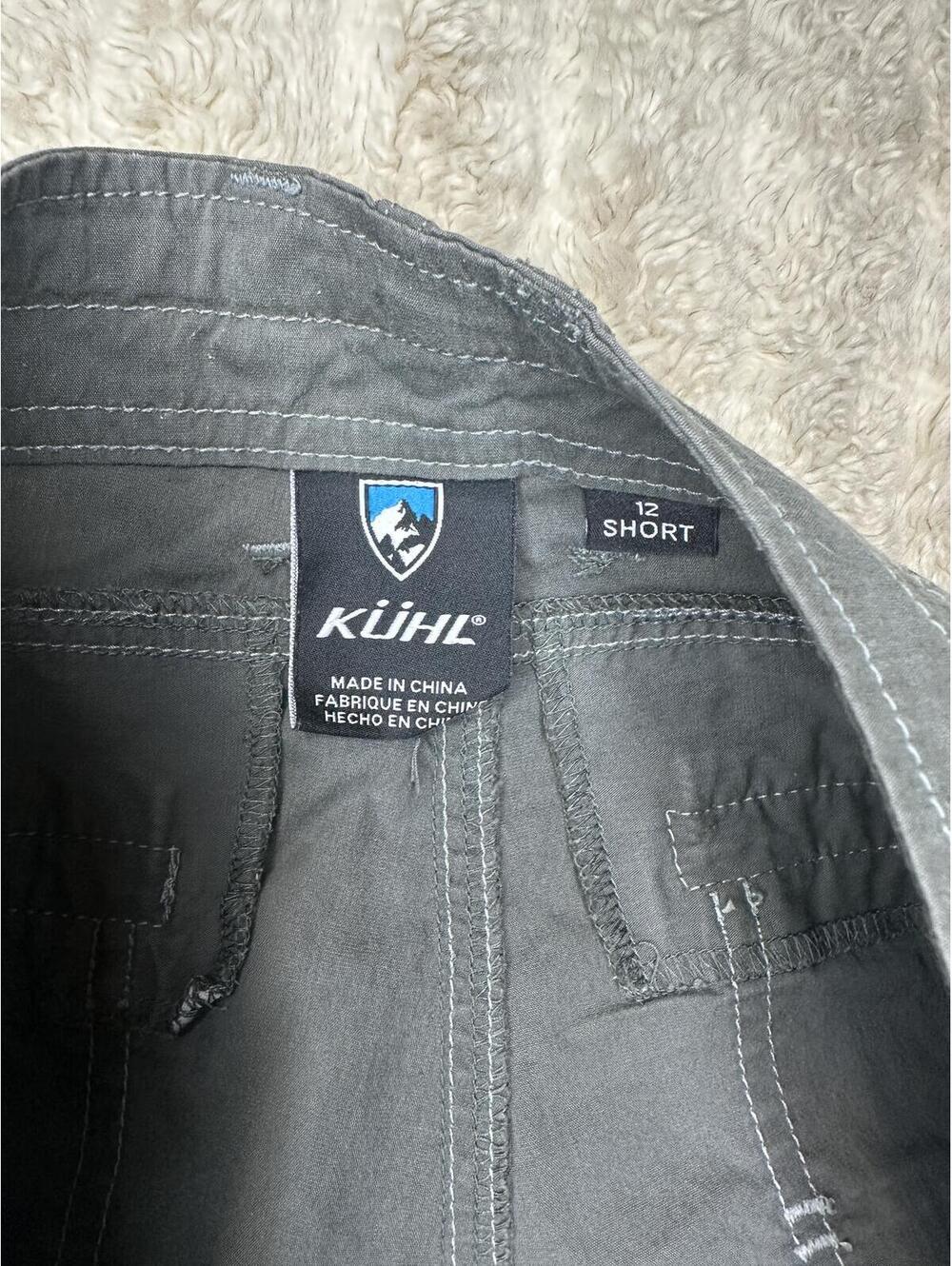 Kuhl Born In The Mountains grey hiking capri pants Size 12 Short gorpcore - Picture 6 of 11